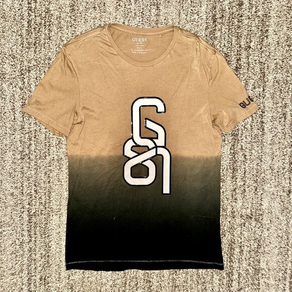 GUESS Men's Filip Logo Slim Fit Crew Neck Tee T-Shirt - Picture 2 of 7